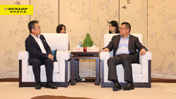 【集團(tuán)新聞】住友橡膠代表董事西口豪一來華視察，唐曉東在常與其會面